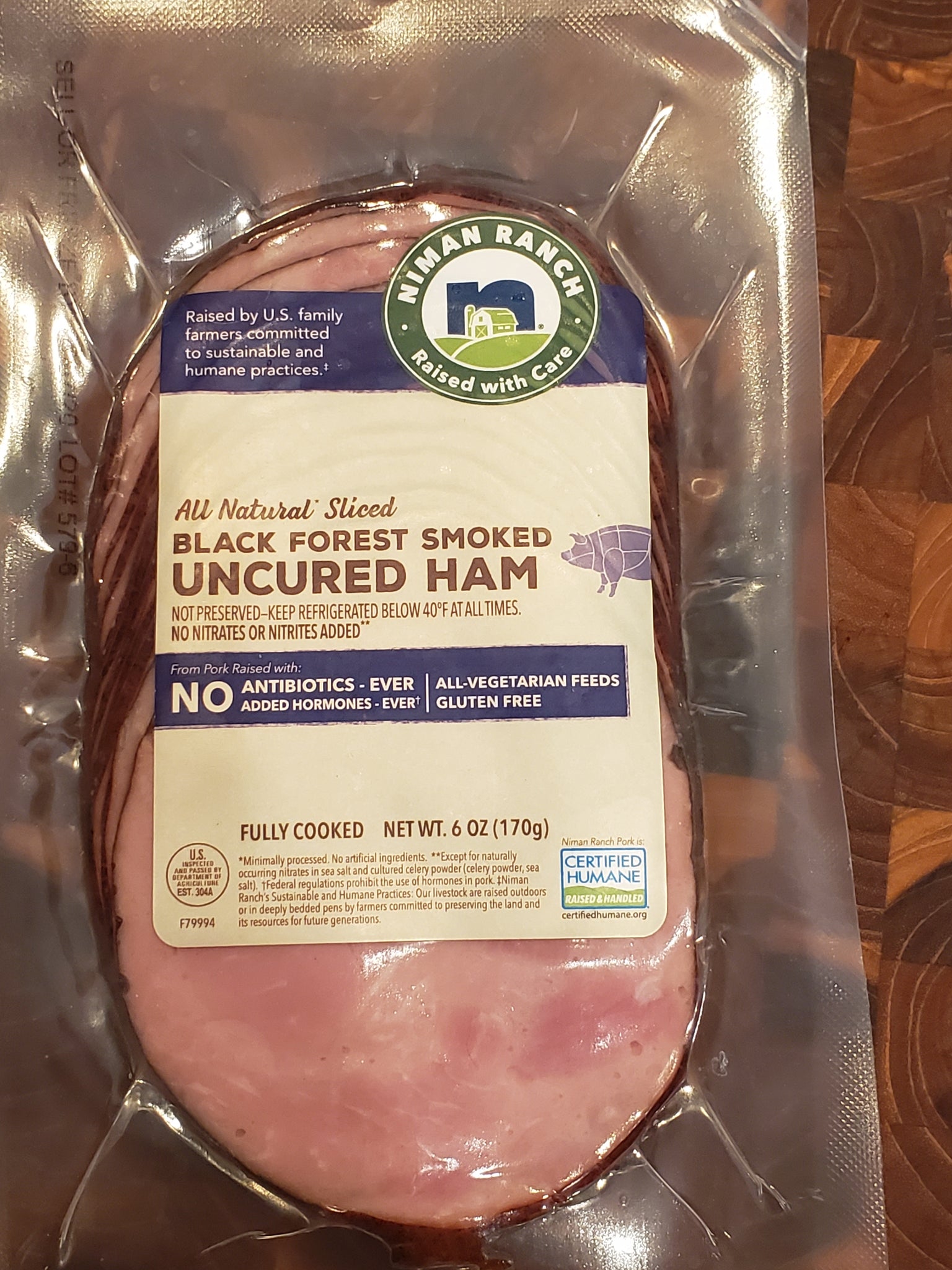 Niman Ranch Black Forest Smoked Uncured Ham – Marconda's