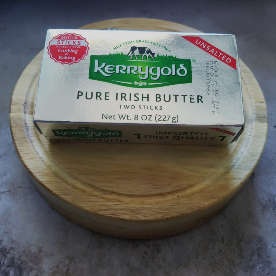 Kerrygold Grass-Fed Pure Irish Unsalted Butter, 8 oz 2 Sticks