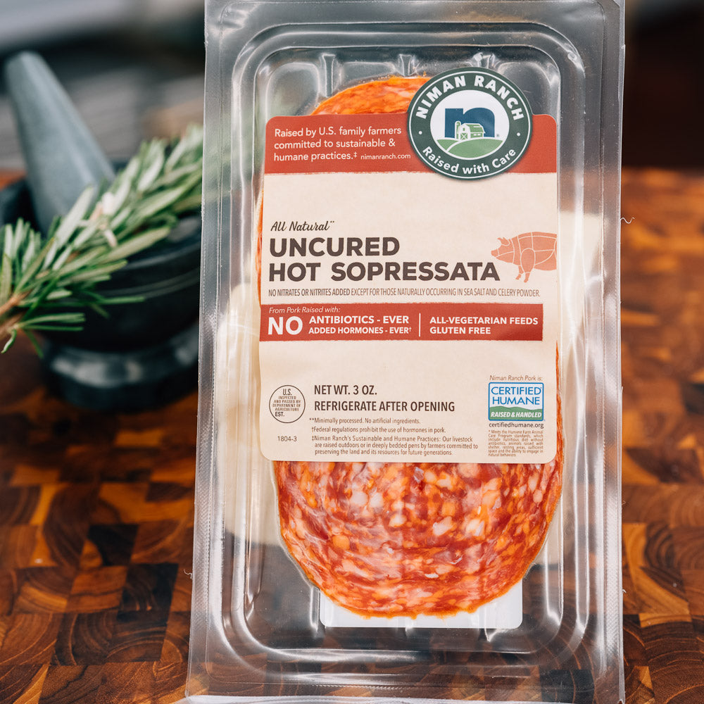 Niman Ranch Uncured Hot Sopressata – Marconda's
